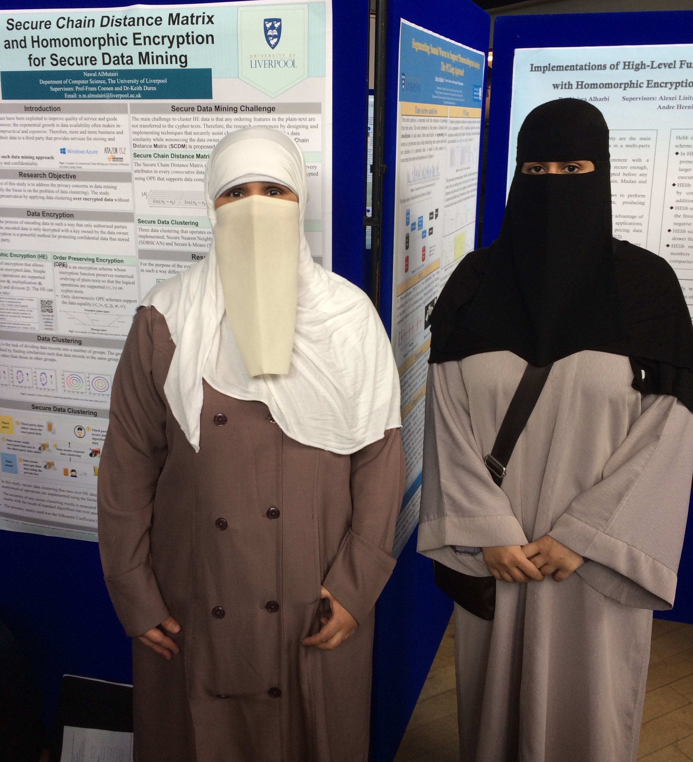 PhD students Hajar Alhijailan and Nawal Almutairi