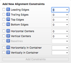 Alignment Constraint