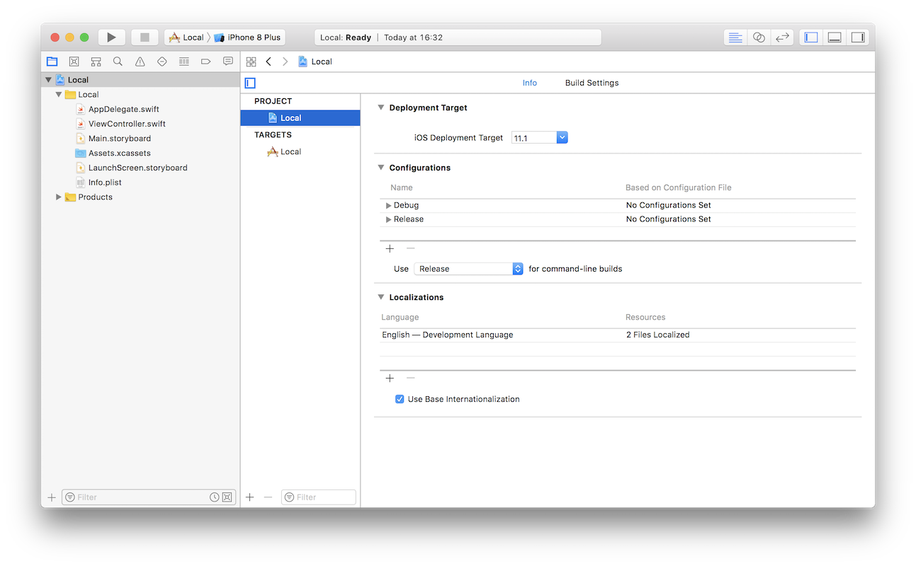 Localisations header